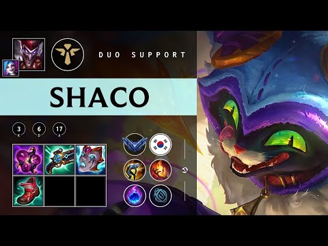 Shaco Support vs Nautilus - KR Diamond Patch 25.23