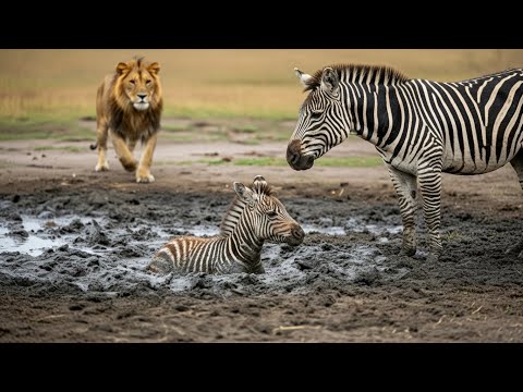 A Zebra Foal Was Sinking in the Mud With No Way Out — What Happened Next Shocked Everyone
