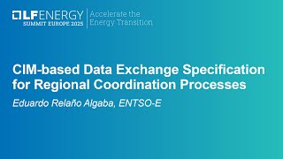 CIM-based Data Exchange Specification for Regional Coordination Processes - Eduardo Relaño Algaba
