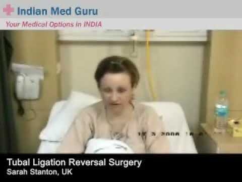 Sarah Stanton who underwent sterilization reversal surgery in Mumbai India