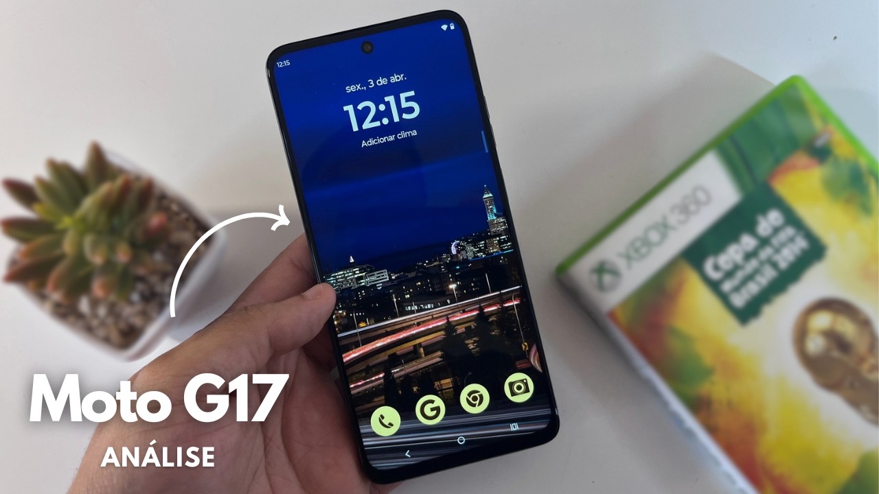Miniatura da avaliação em vídeo de Smartphone Motorola Moto G17 128GB 4GB RAM