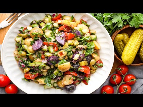 Make This Easy Mediterranean Potato Salad Recipe | Unbelievable Flavor!