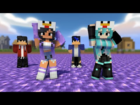 gomy gomy womp womp aphmau miku vs boyfriends ein and aaron - minecraft animation #shorts