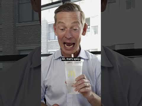 McDonald's CEO tries a Sprite and Ghost Pepper Chicken sandwich