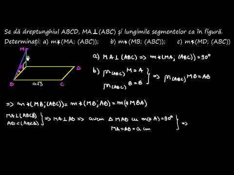 Unghiul unei drepte cu un plan | Lectii-Virtuale.ro