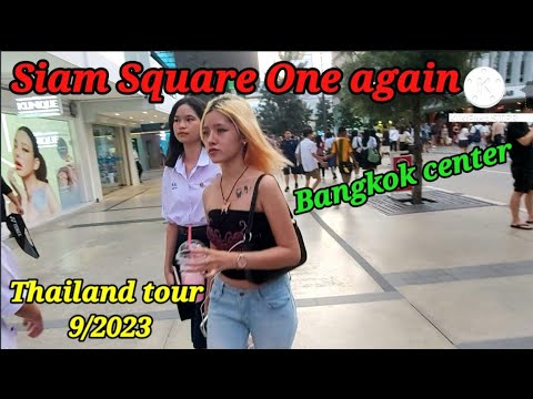 Visitando Siam Square novamente na sexta-feira, 1º de setembro | Tour pela Tailândia 2023