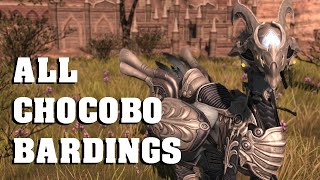 FFXIV: All Chocobo Bardings (ARR-SHB)