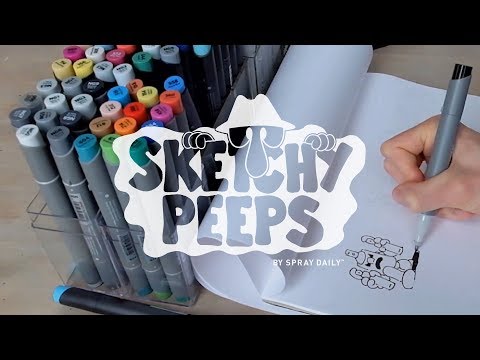 SKETCHY PEEPS 018 - BOB