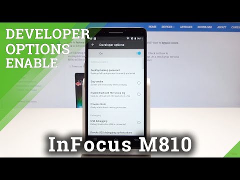Developer Options in InFocus M810 - OEM Unlock & USB Debugging