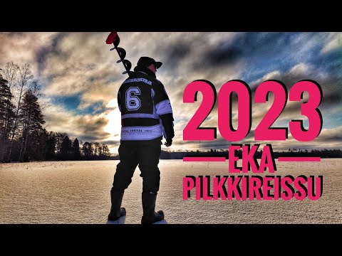 2023 Eka pilkkireissu - "Sairaan isojen" kalojen perässä Niemenjärvellä.