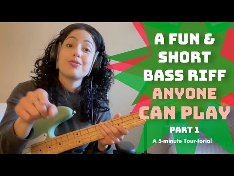 A Fun & Groovy Bass Riff ANYONE can play + Playalong (Part 1)