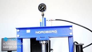 Пресс пневмогидравлический ручной 20 тонн Nordberg N3620AL, напольный, гаражный