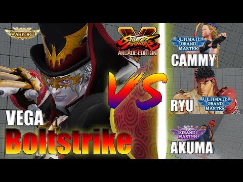 SFV AE 👊🏻 Boltstrike (Vega) vs SP Wesker215 (Cammy) & Tjommmi (Ryu) & Akuma [season4]