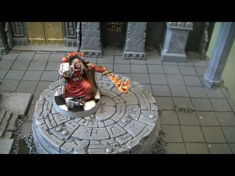 Warhammer 40K Black Rage # 15 Mephiston Lord of Death custom mini. Blood Angels.