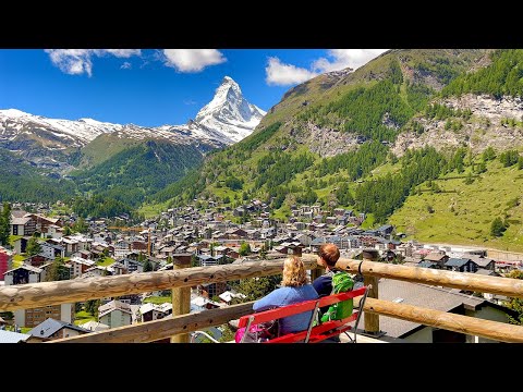 Zermatt, The Majestic Matterhorn, Switzerland 4K - The Most Beautiful Mountain Town in the World