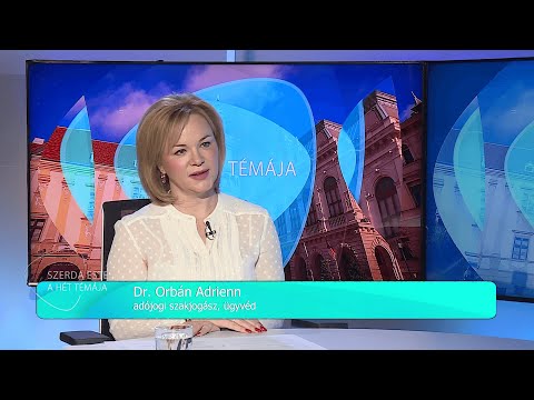 Szerda Este - A Hét Témája - vendég: Dr. Orbán Adrienn- 2026.01.14.