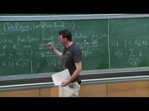 Emmanuel Kowalski - 1/4 Trace functions over finite fields