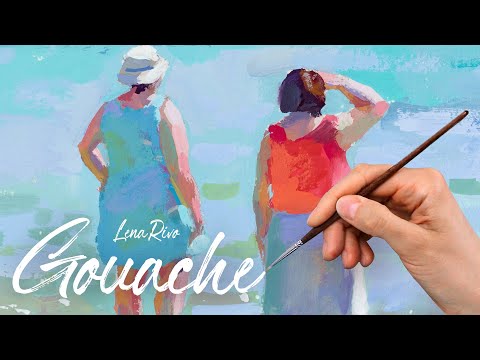 Gouache Sketchbook Painting Time Lapse - Majorca