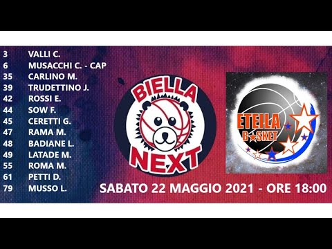 U14 Elite - BIELLA NEXT vs. ETEILA BASKET AOSTA 22/05/2021