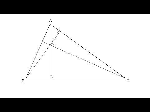 Ortocentro de un triángulo (alturas)