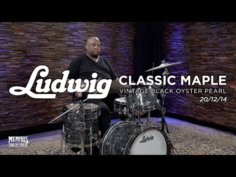 Ludwig Classic Maple Drum Set 20/12/14 - Vintage Black Oyster Pearl