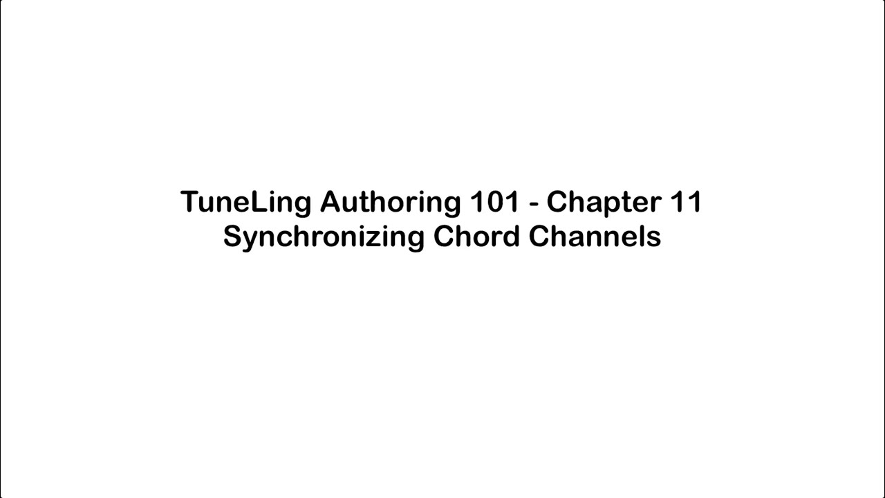 Chapter 11 - Synchronizing Instrument Channels
