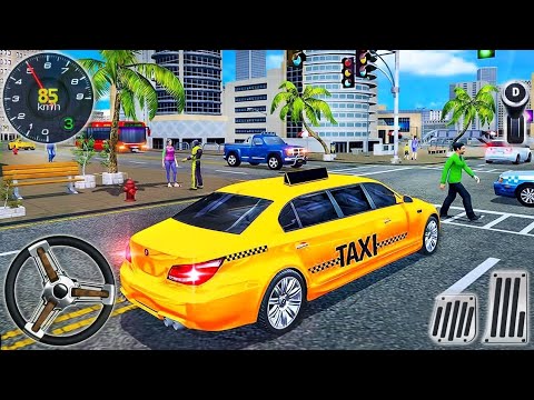 City Taxi Simulator  Game passengers pickup and drop  Driving Game - 3D Android Gameplay|