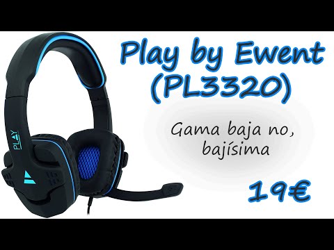 Auriculares gaming Play by Ewent: Gama baja no, bajísima