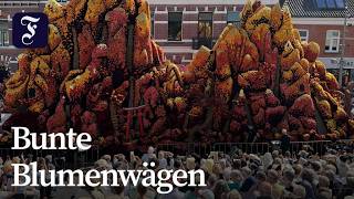Niederländisches Dorf feiert weltgrößten Blumenkorso