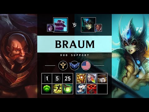 Braum Support vs Nami - NA Diamond Patch 25.17