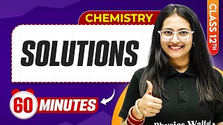 Solutions in 60 Minutes | Class 12th Chemistry | Mind Map Series