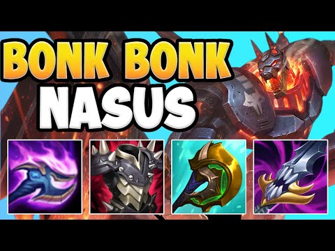 WTF RIOT!? THIS BONK BONK NASUS BUILD IS 100% TOO STUPID RIGHT NOW! - League of Legends