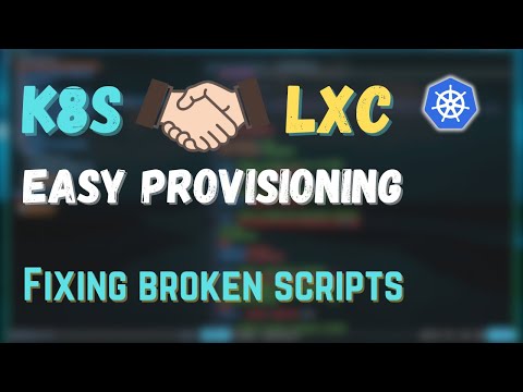 Fixing broken lxd k8s provisioning scripts (jmos/kube/126)