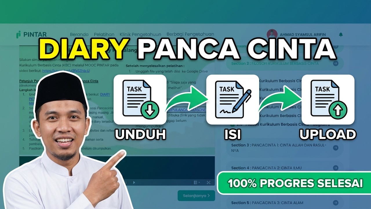 Complete Tutorial for the Panca Cinta Diary of the Ministry of Religion's Smart MOOC - Download, ...