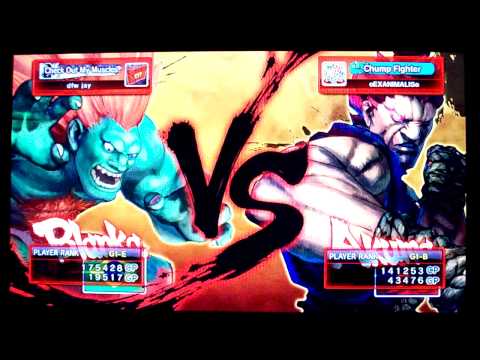 dfw jay (Blanka) VS oEXANIMALSo (Akuma) SF4 G1 Championship XBL