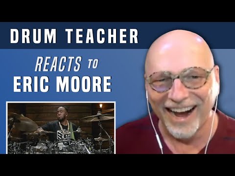 Drum Teacher Reacts to Eric Moore - Drum Solo