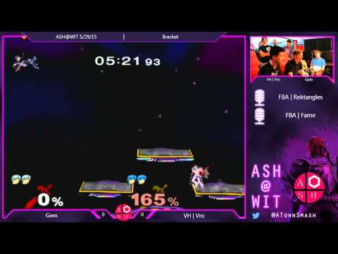 Melee Bracket ASH@WIT 5/29/15 - Gem (Marth) vs VH | Vro (Marth)