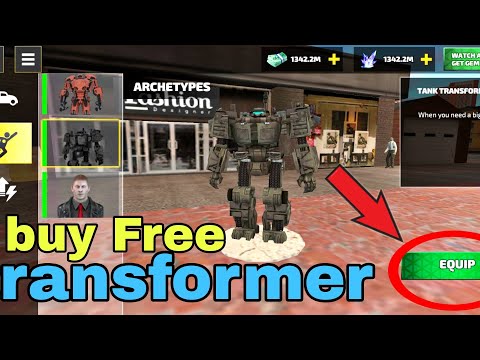 How to buy transformer free in Rope hero game | How to get money in rope hero vice town game