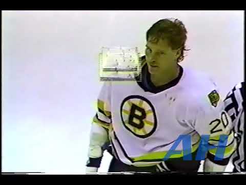 NHL Dec. 1, 1990 Boston Bruins v New York Rangers (R) Bob Sweeney v Tie Domi