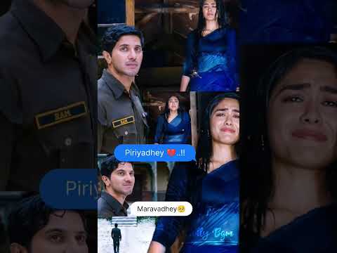 Piriyadhey 🥺💔 Sitaramam song #whatappstatus #trending #sitaramam #dulquersalmaan #lovefailure