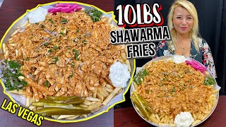 10LBS SHAWARMA FRIES CHALLENGE at AFANDI IN LAS VEGAS!!! #RainaisCrazy