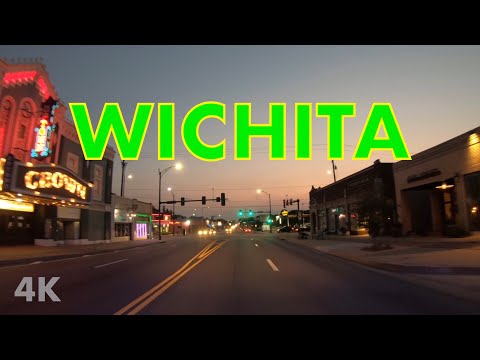 Cruising Wichita, Kansas (4k USA)