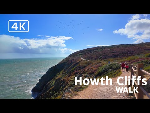 Cliffs of Howth Walking Tour 2025 | 4K Ultra HD