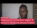Aliou Baldé: 'Als ik bij FC Dordrecht HARD WERK, dan heb ik mijn plekje bij Feyenoord'
