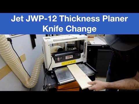 Jet JWP 12 Thickness Planer Knife Change  // Workshop updates
