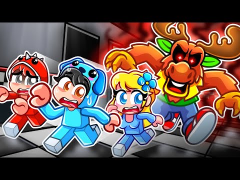 Escape The NEW CHUCK E CHEESE MONSTER In Roblox With MY FRIENDS...