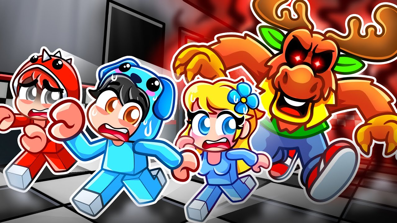 Escape The NEW CHUCK E CHEESE MONSTER In Roblox With MY FRIENDS...