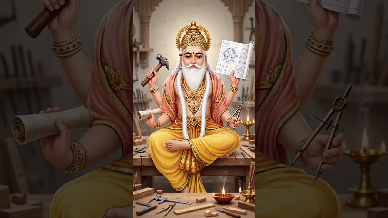 भगवान विश्वकर्मा जी की दिव्य महिमा | Vishwakarma Ji❤️✨ #Vishwakarma#Shorts#ViralShorts#IndianCulture