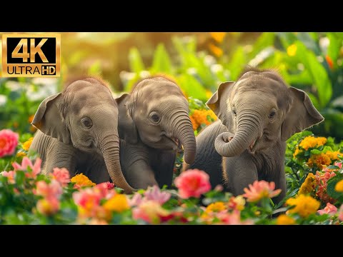 Baby Animals 4k | The Magical World of Baby Animals with Relaxing Music