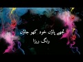 O Rangreza Full Song With Lyrics | Sajal Ali & Sahir Ali Bagga | Rangreza Ost Lyrics |